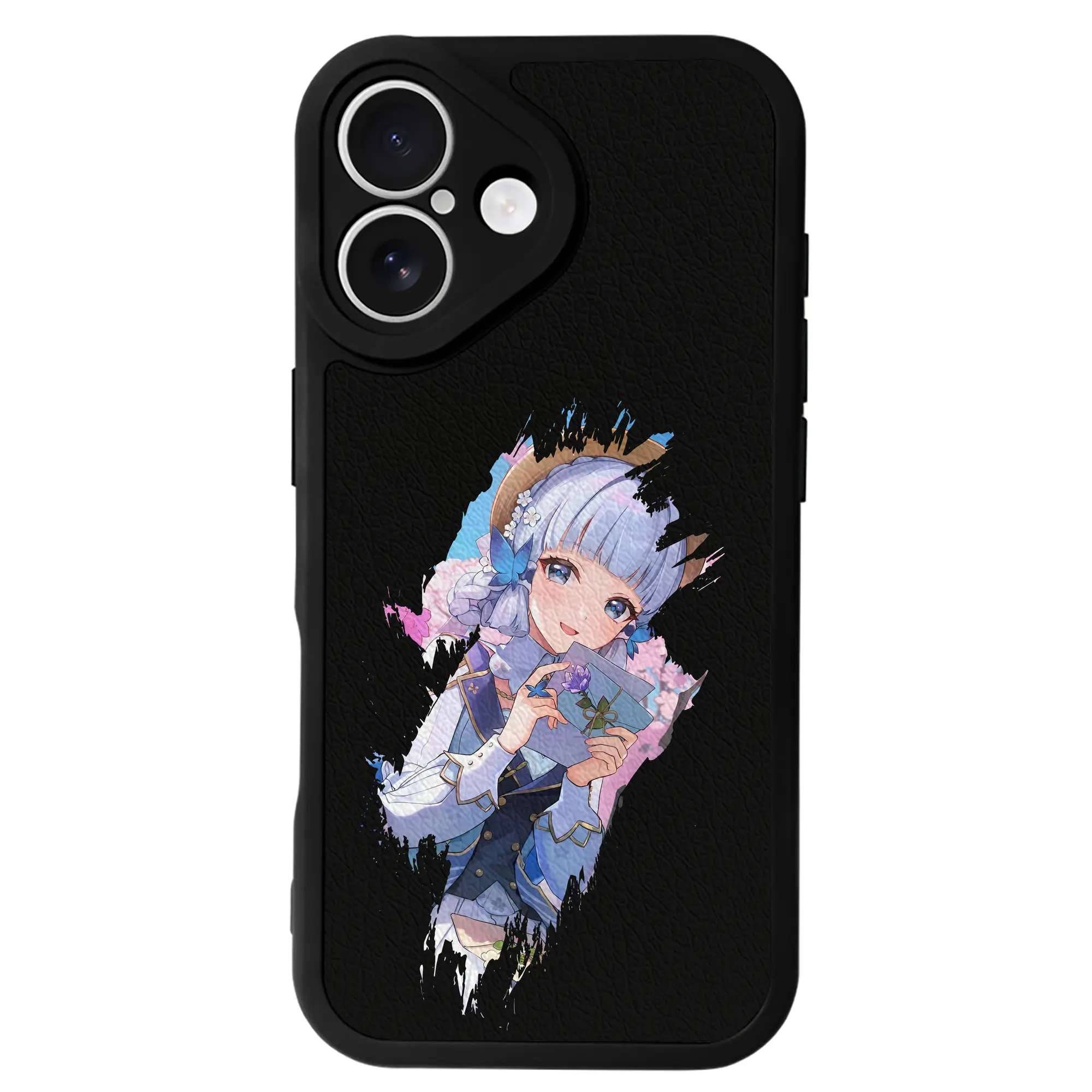 原 神 グッズ 神里綾華 - IPhone 16シリーズ対応 ・ シリコンスマホケース ・ レザー調 ・ 高精度フィット ・ 耐衝撃 ・ ワイヤレス充電対応 ・ 精密カット